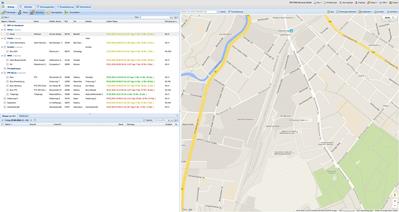 Screenshot des PTC-Flottenportals