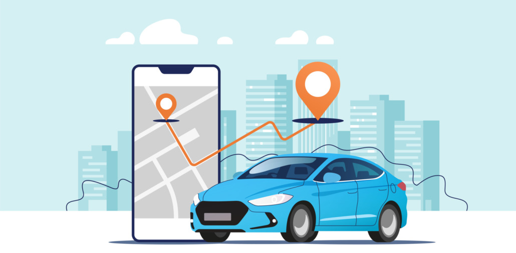 GPS Fahrzeugortung, Echtzeit, Auto, Smartphone, Routen, Anzeige wo ist Fahrzeug, Mitarbeiter zu Kunde
